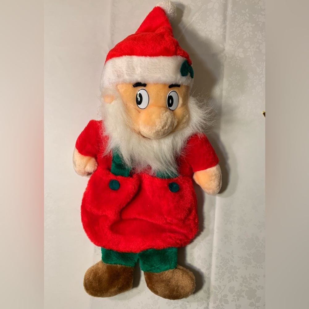 EUC Elf Stocking: Christmas Stuffed Elf "Stocking," 2 Pockets